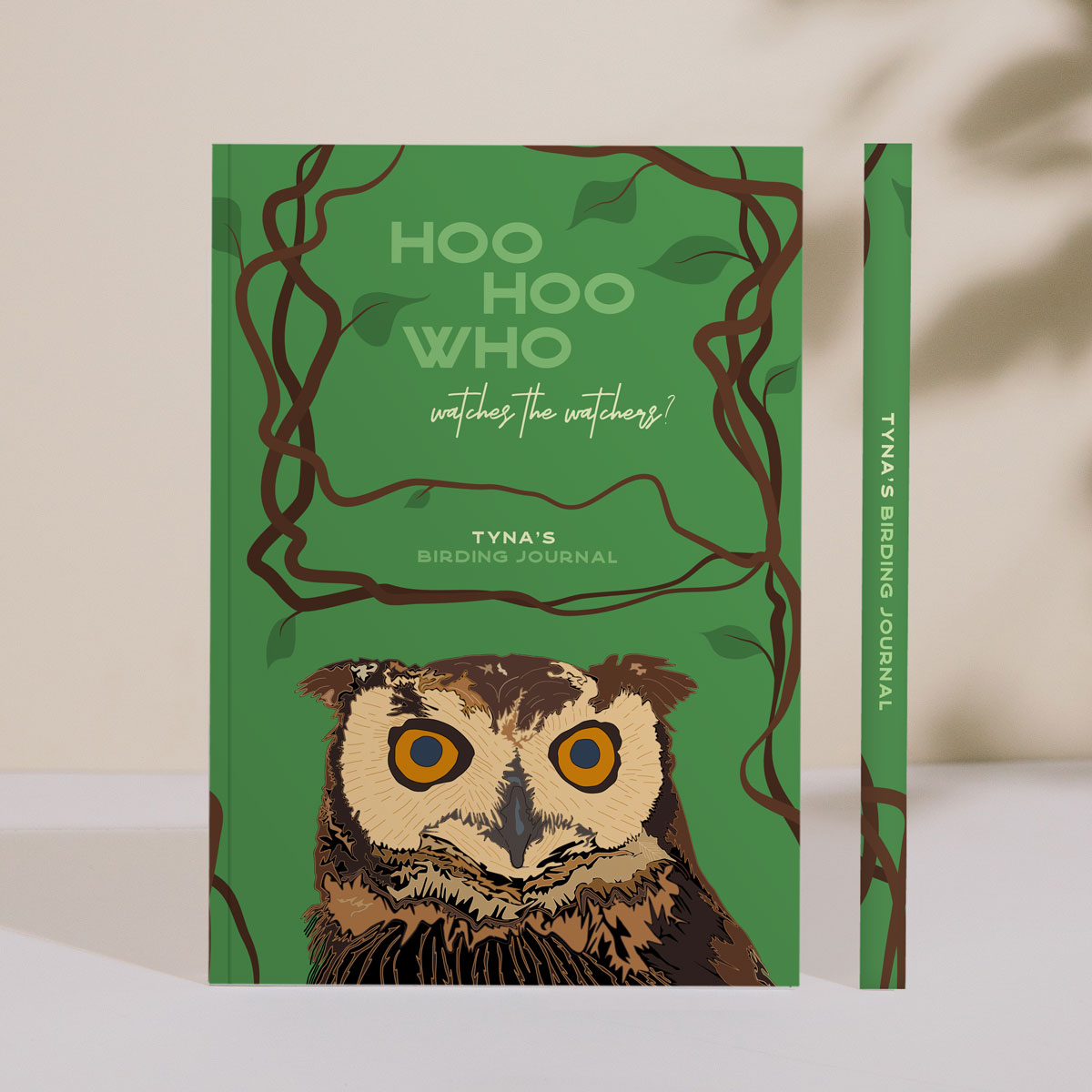 Personalized Owl Themed Birding Journal – Hoo Hoo Who watches the watchers?