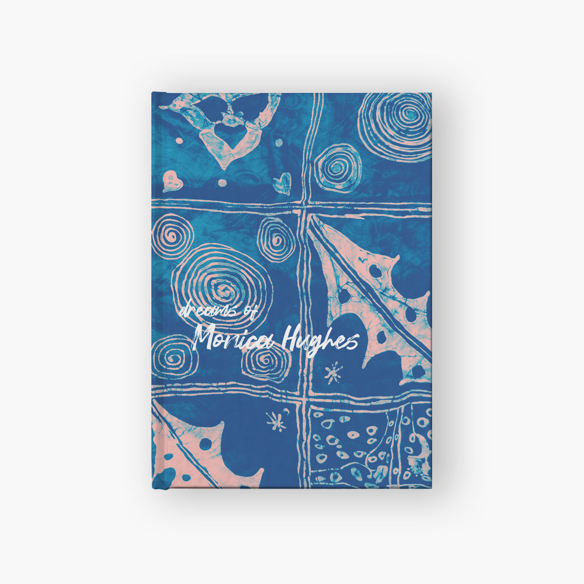 Personalized Blue Batik Dream Journal