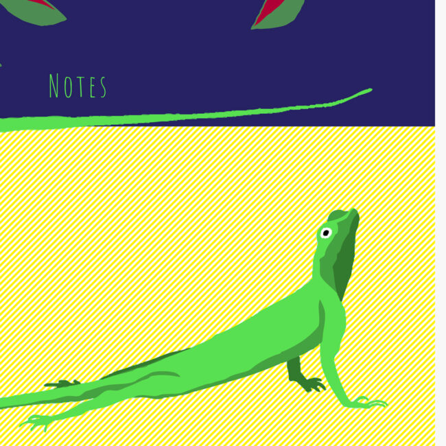 Green Lizard Notebook – personalizable