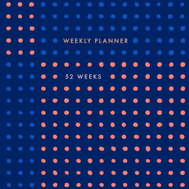 Essential Weekly Planner – undated (blue)