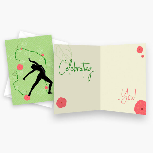 Celebrating You – dance themed birthday / celebration card