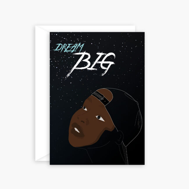 Dream Big – greeting card for a child
