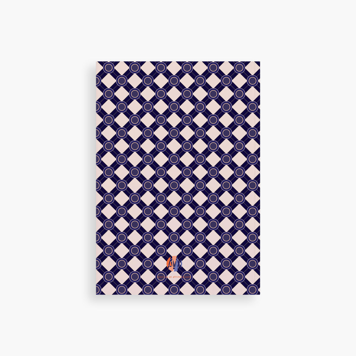 Purple & Dusty Pink Notebook with Monogram – woman in profile