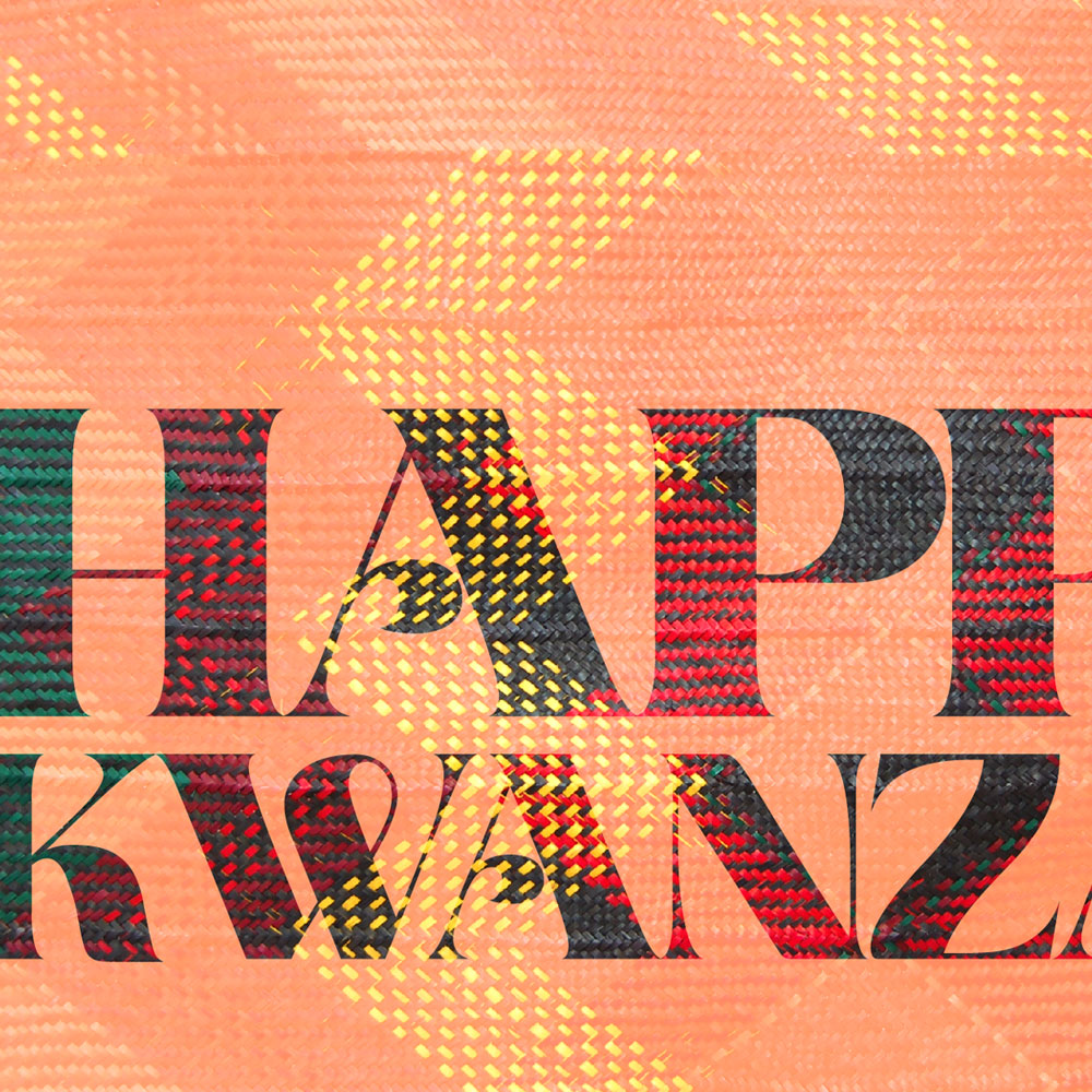 Typographic Kwanzaa – woven patterns