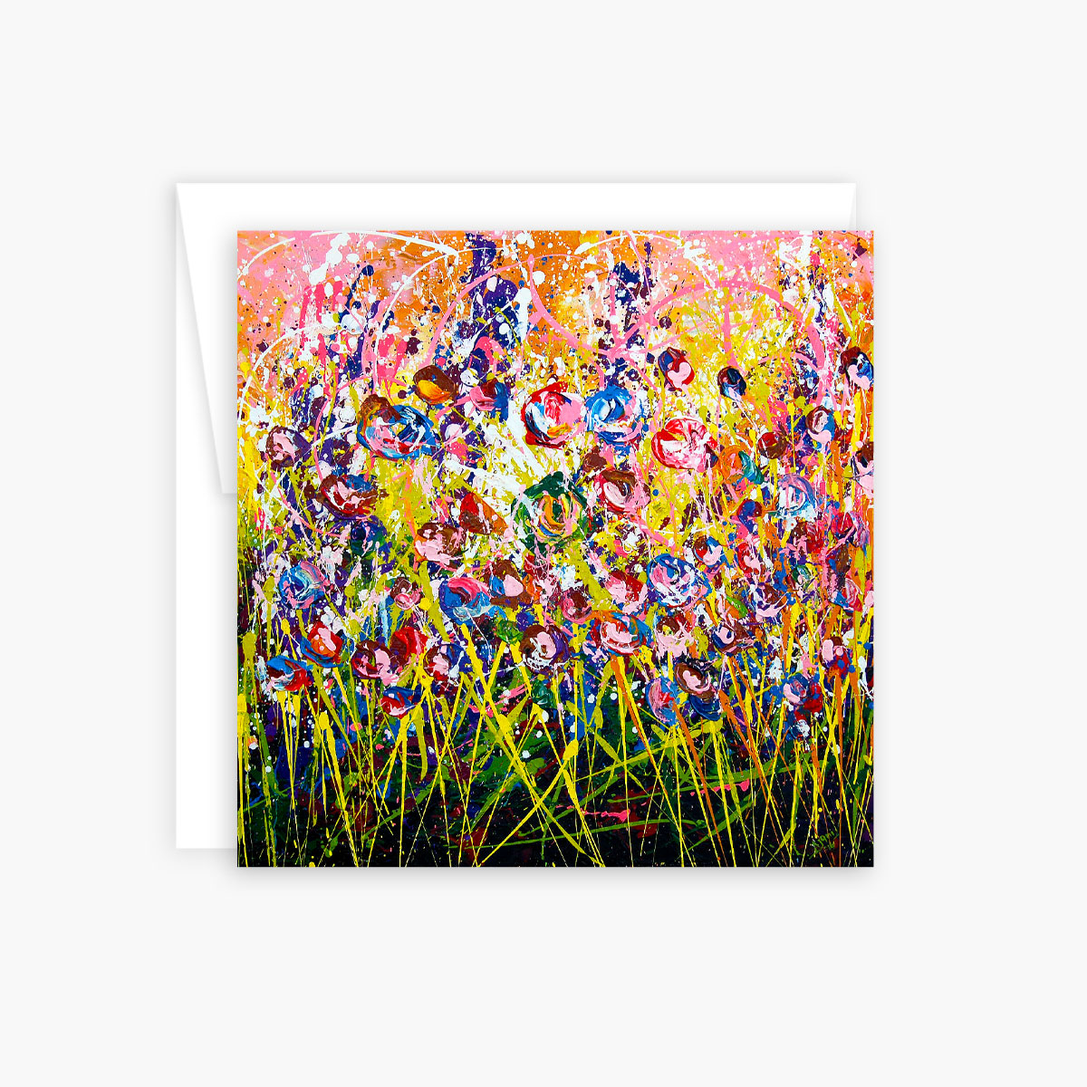 Garden of Flowers – blank note card