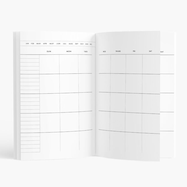 Essential 18-month Planner with Notes – undated (black)