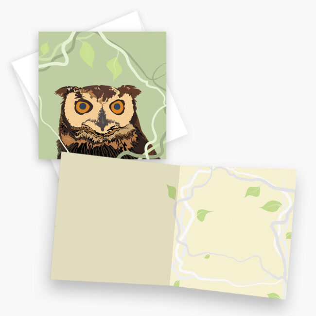 Owl – Blank note card