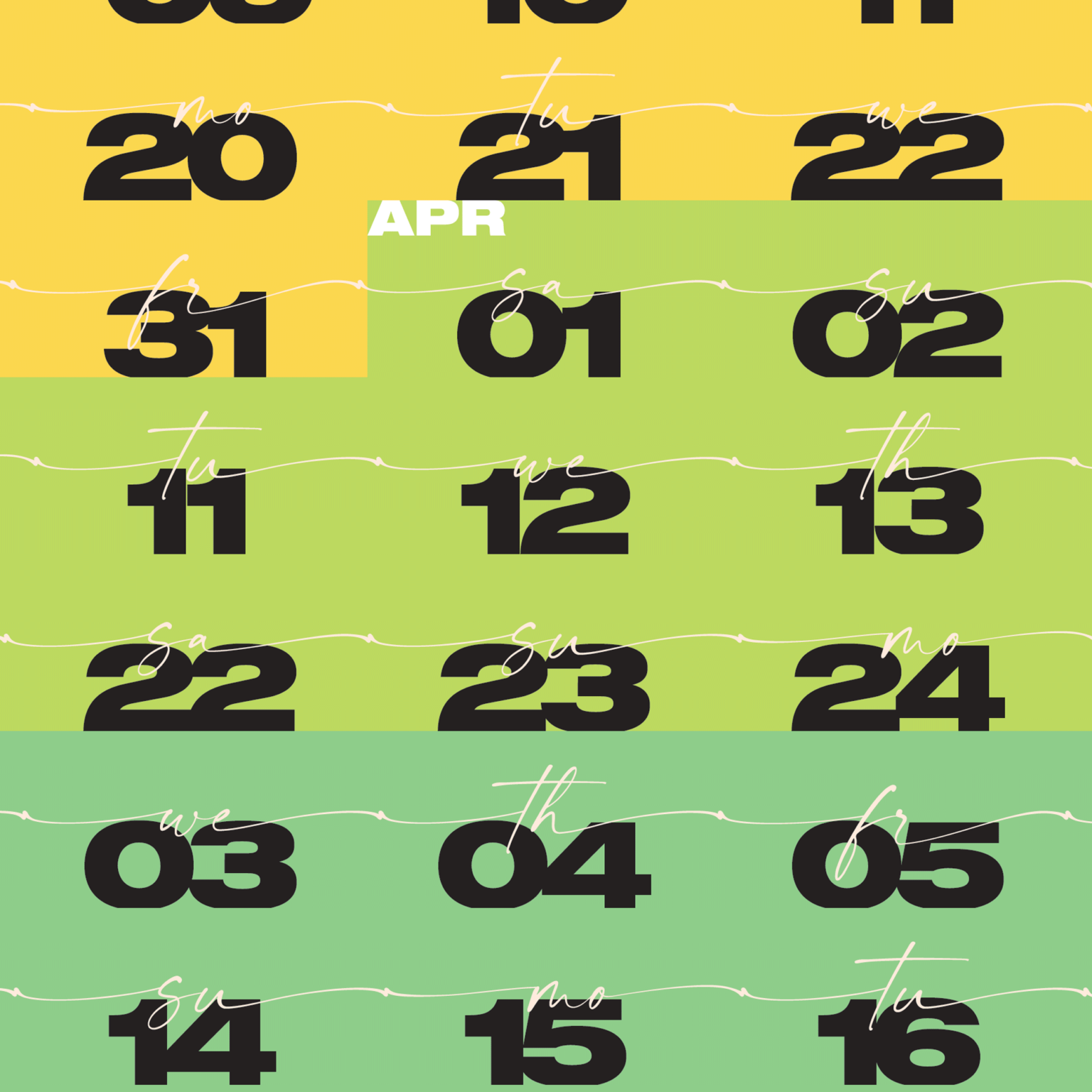 2023 Modern Year-at-a-Glance 365 Day Helvetica Calendar • AfriMod