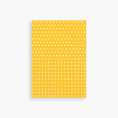 Essential Monthly Planner - undated (yellow)