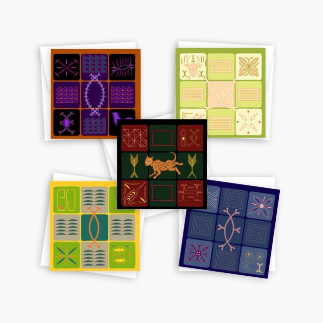 Nsibidi Symbol Greeting Cards (set of 10) – all-occasion note cards