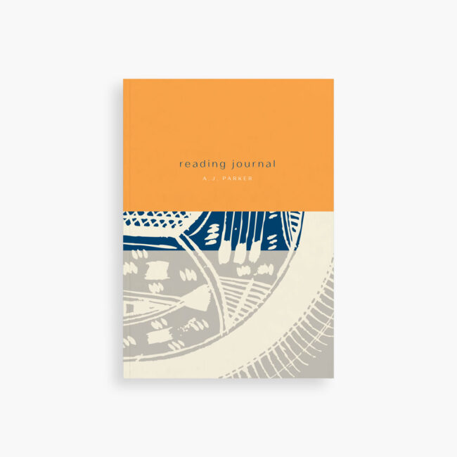 Personalizable Reading Journal – organic print (earth-tones)
