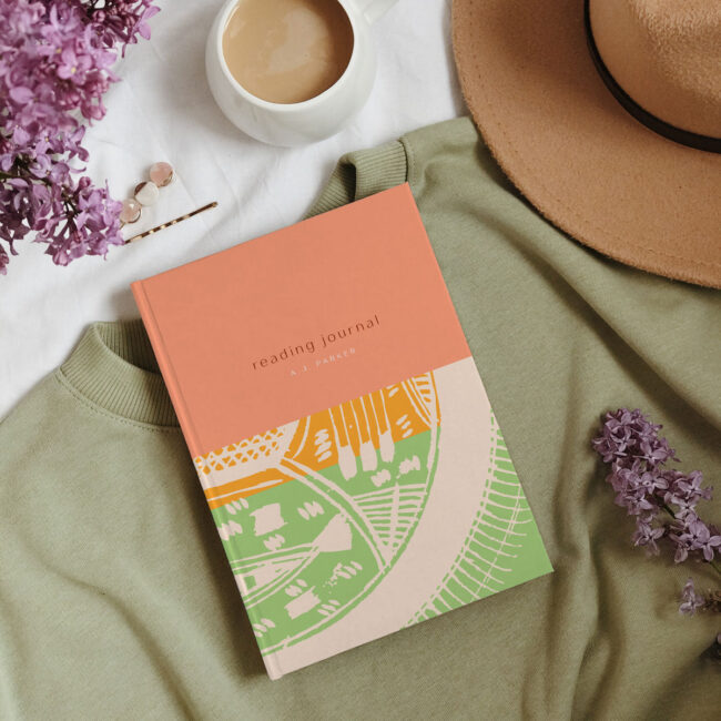 Personalizable Reading Journal – organic print (spring reading)