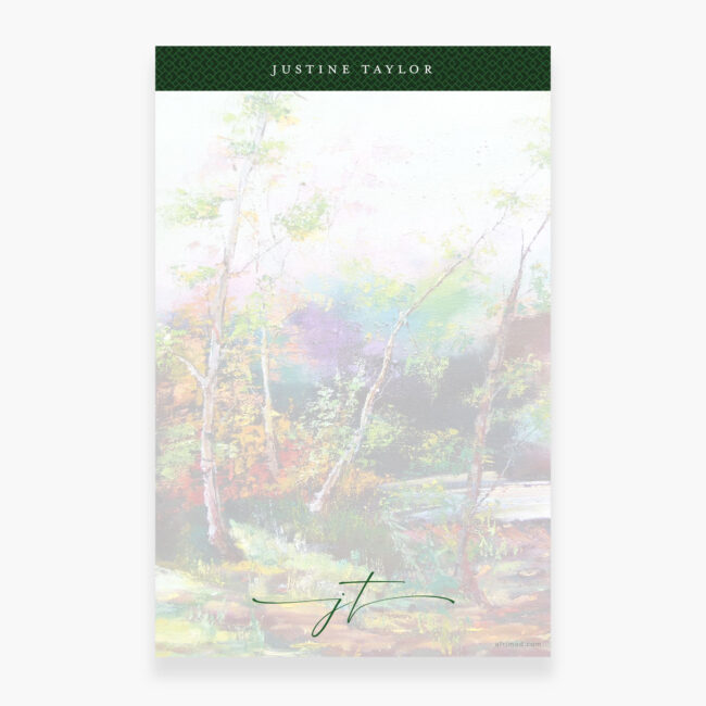 Personalized Notepad – Surreal Forest I