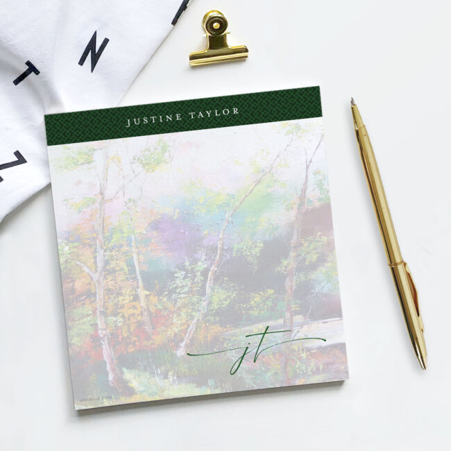 Personalized Notepad – Surreal Forest I