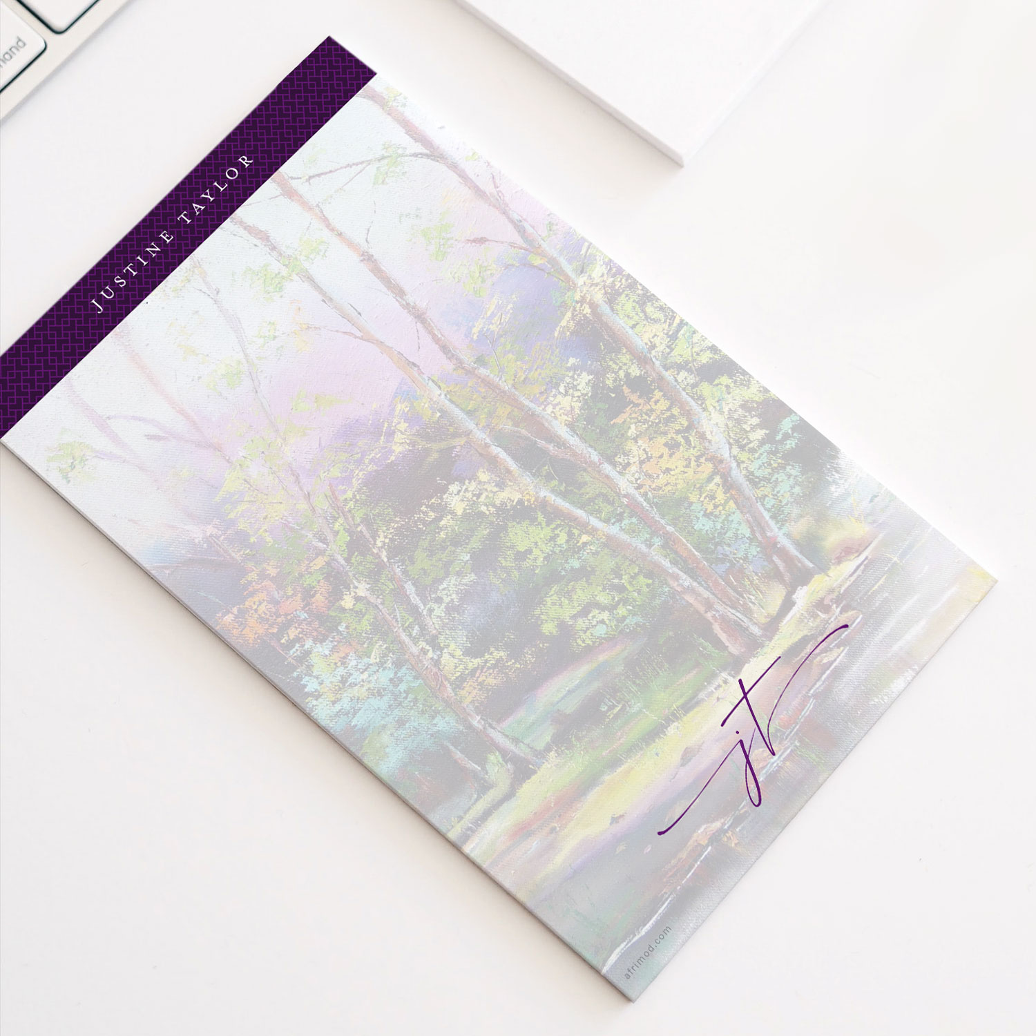 Personalized Notepad – Surreal Forest II