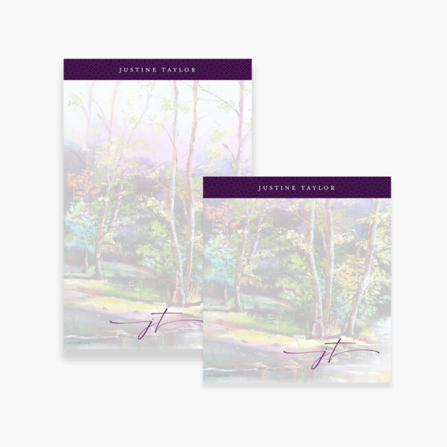 Personalized Notepad – Surreal Forest II