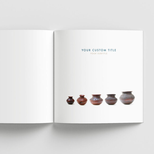 Minimalist Pottery Journal – personalized pottery project log