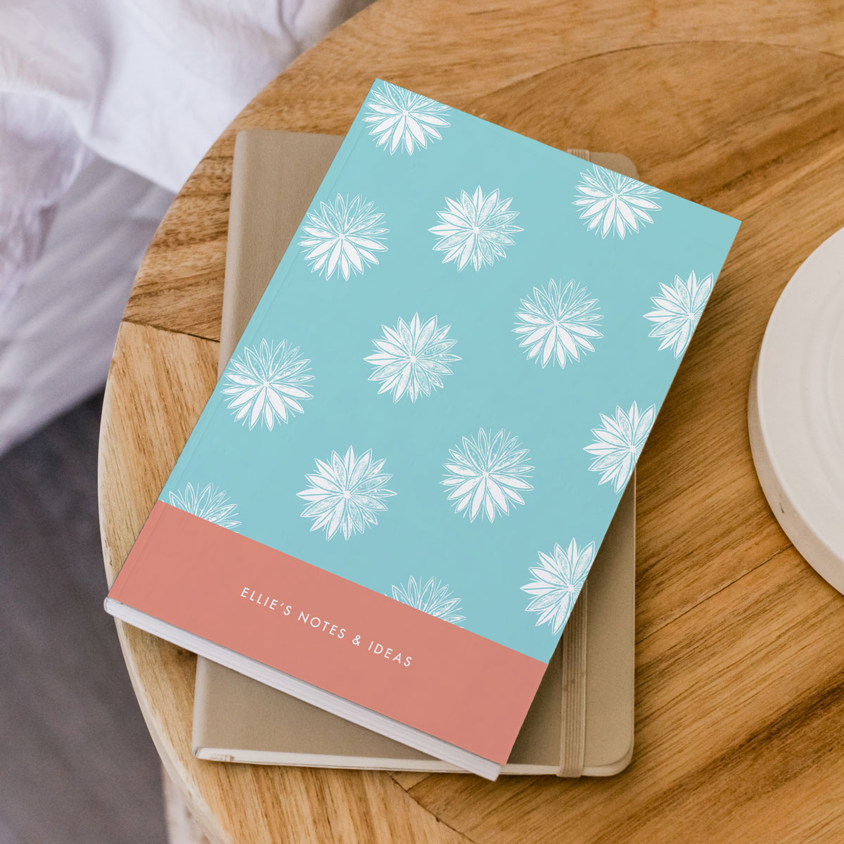 Abstract Floral Print Notebook