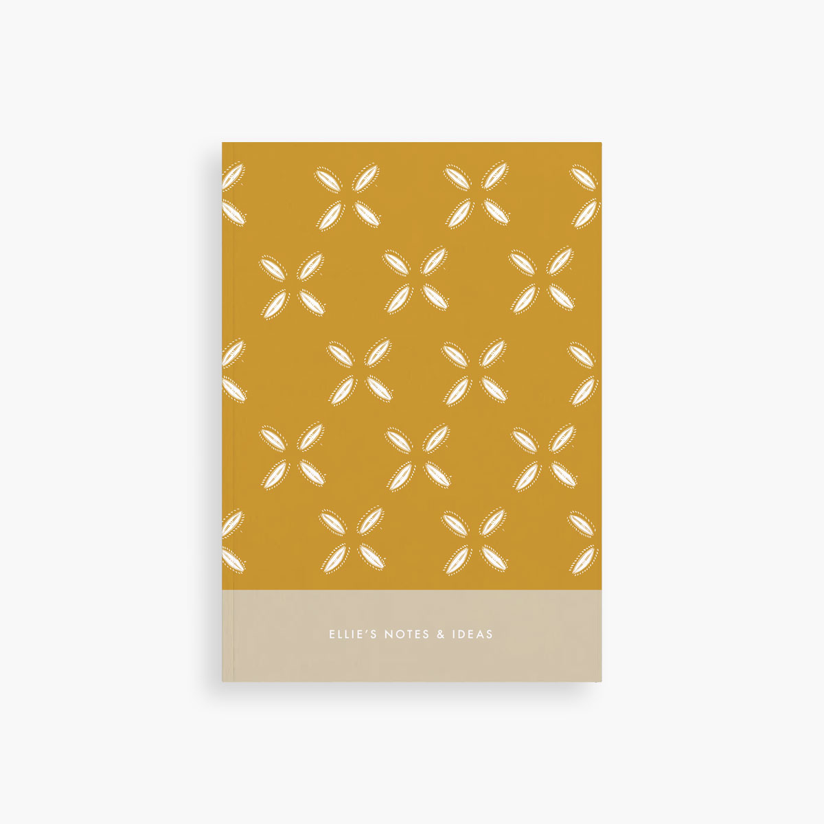 Abstract Cowrie Print Notebook