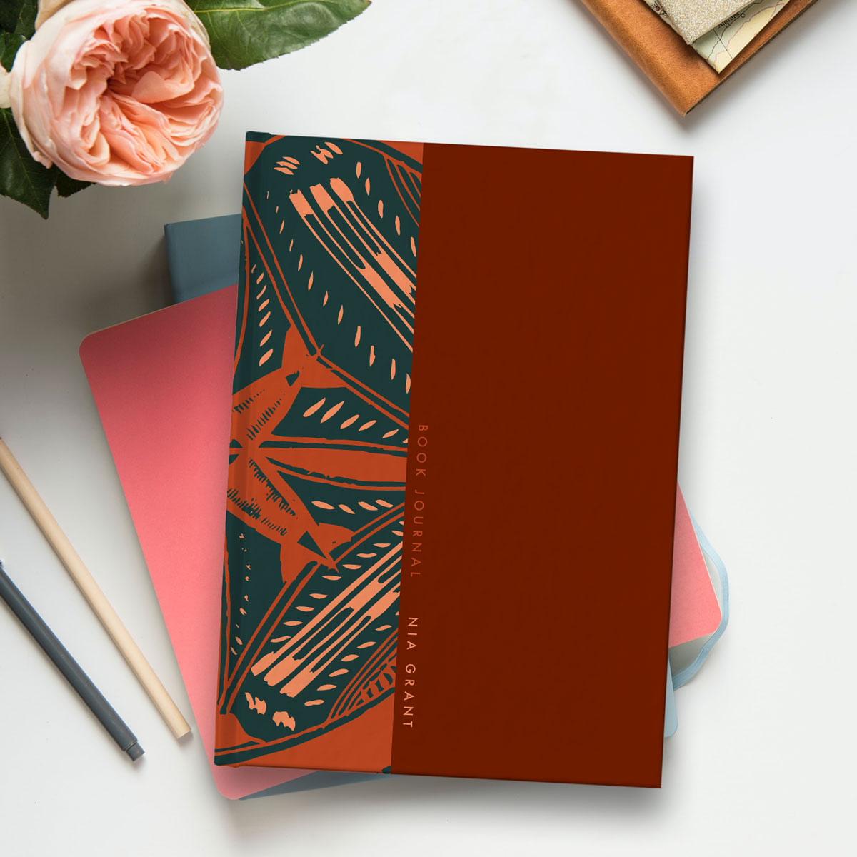 Personalizable Reading Journal (single page log) – autumn