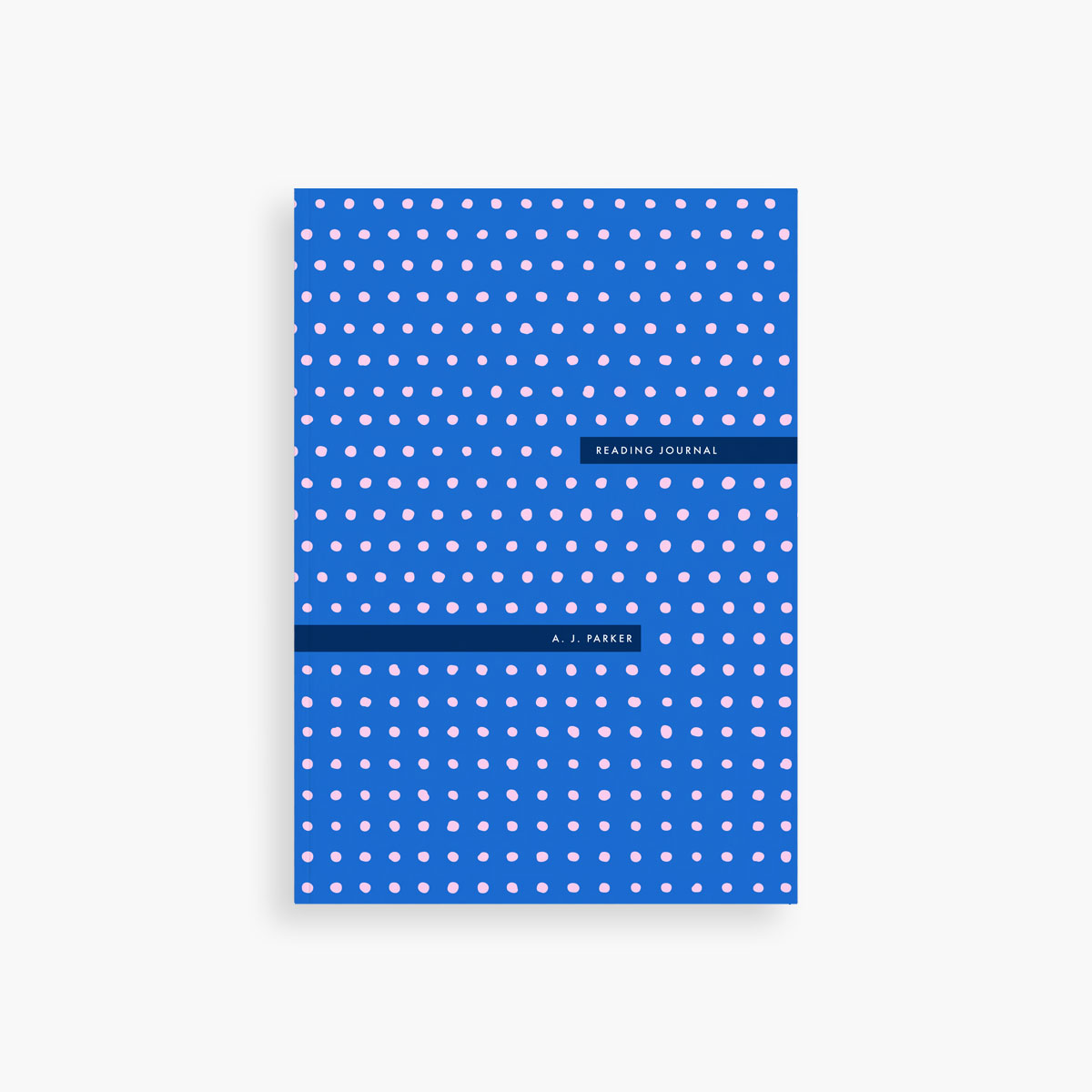 Minimalist Reading Journal (half-page log) – blue