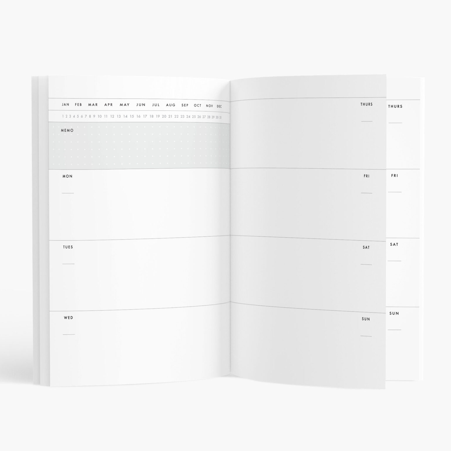 Undated Weekly Planner (African Print Spine Pattern) • AfriMod