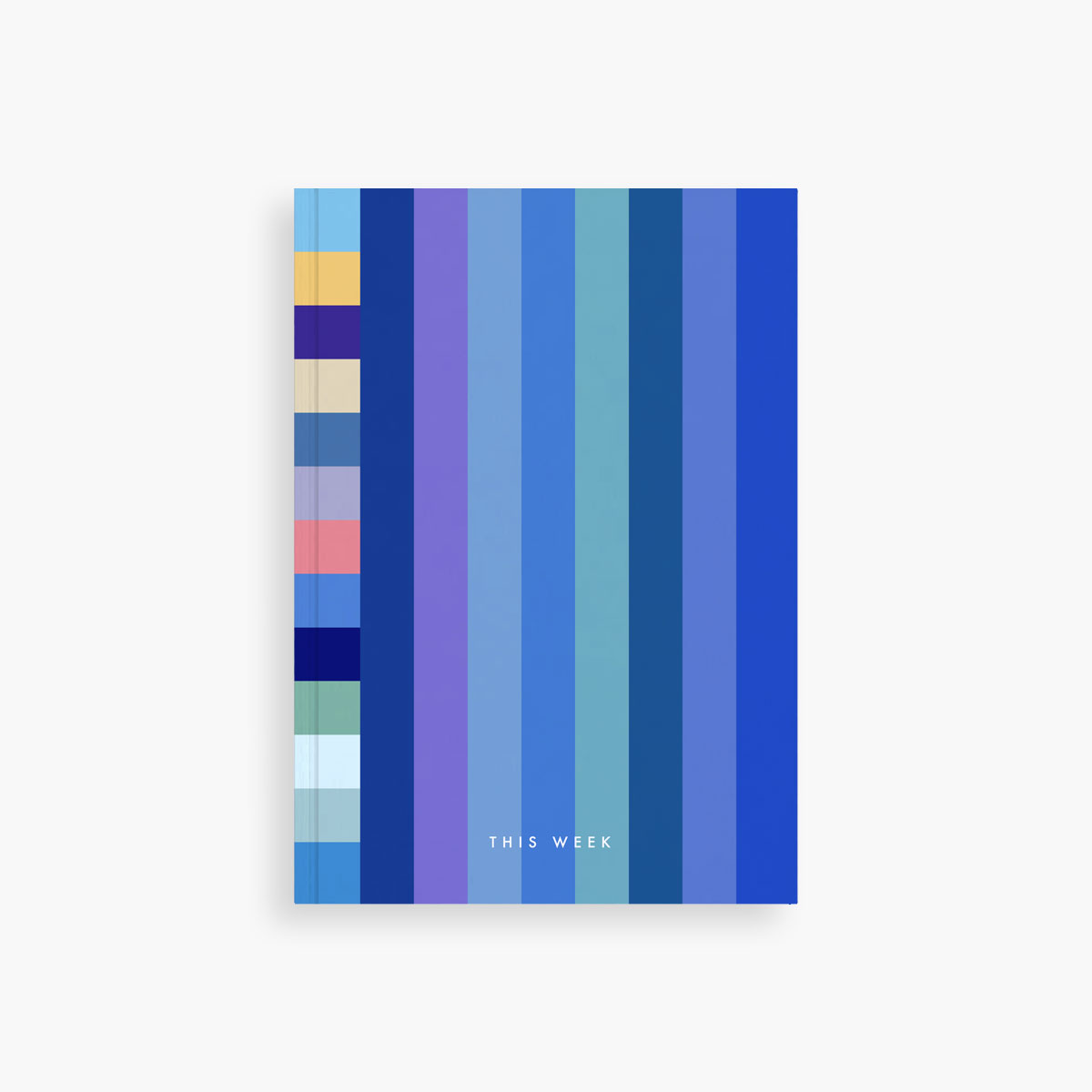 Undated Weekly Planner – blue stripes