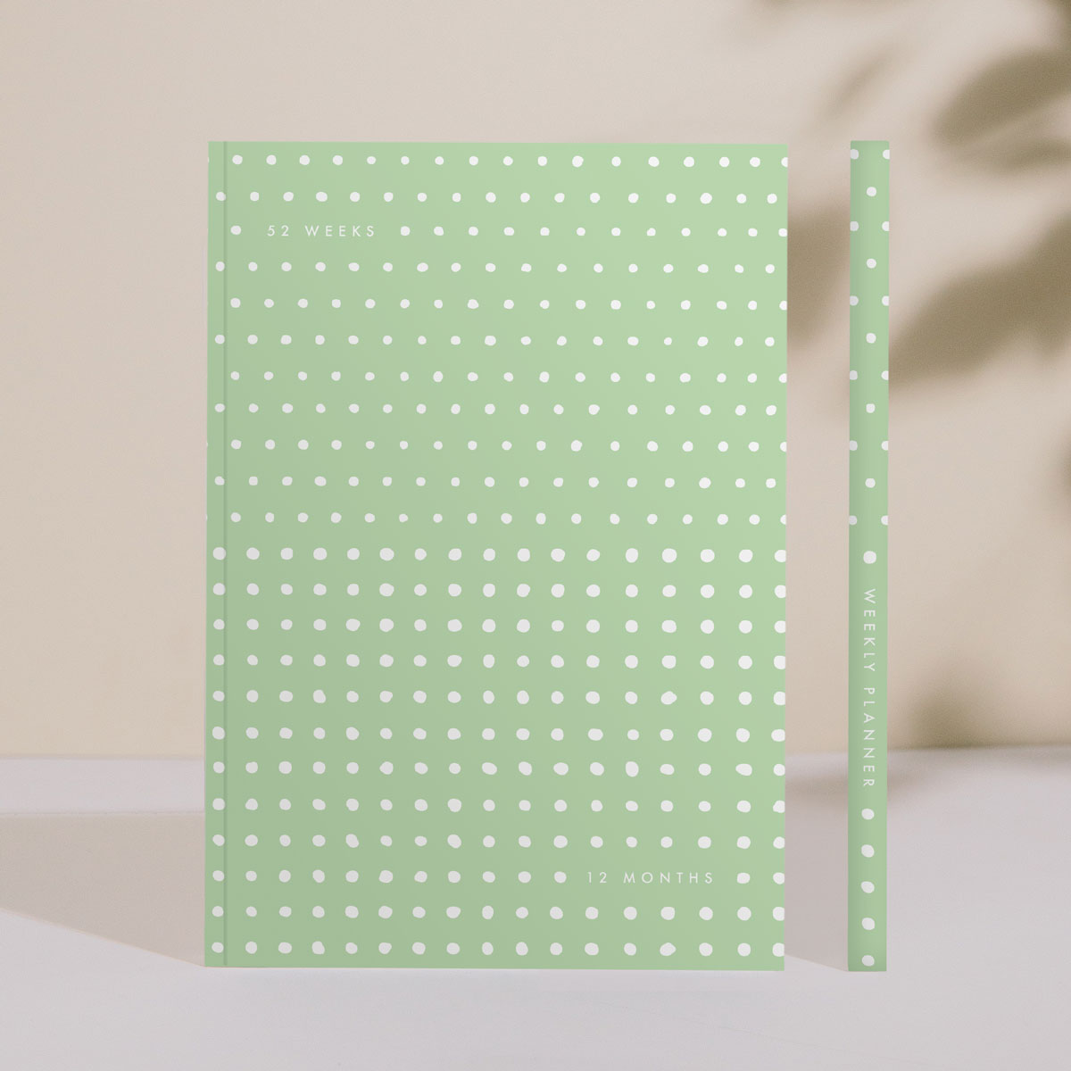 Undated Weekly Planner – green + white