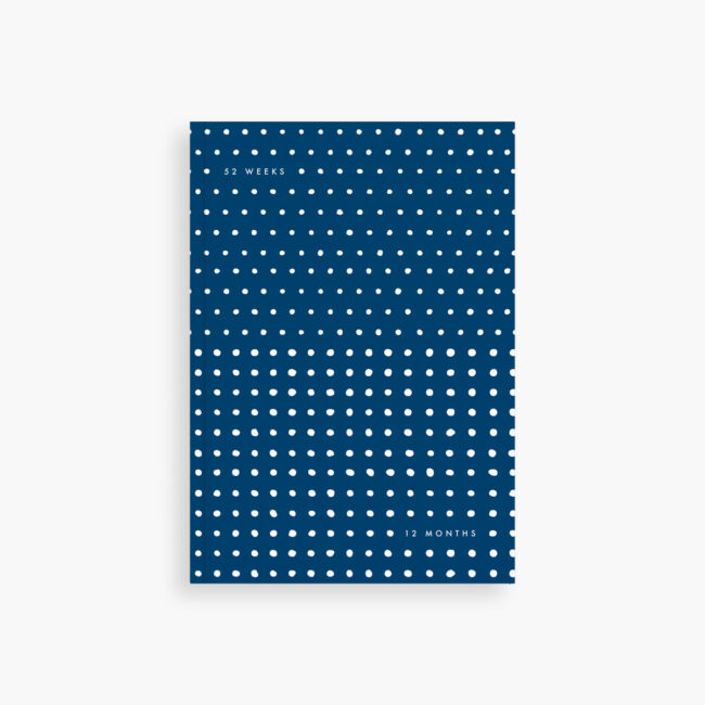 Undated Weekly Planner – blue + white