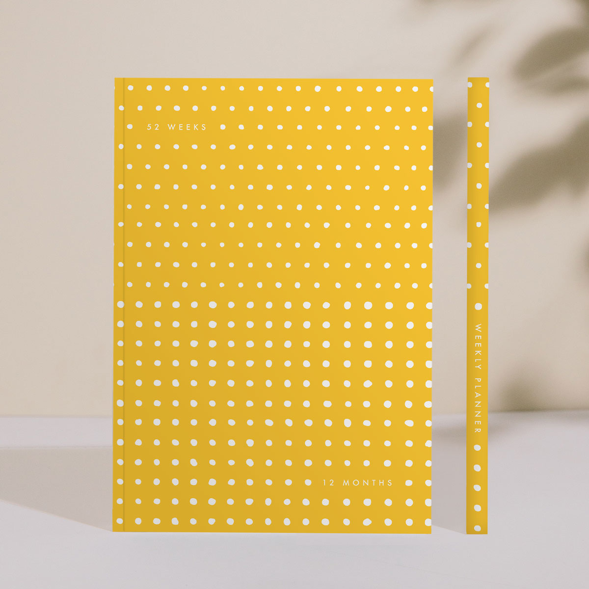 Undated Weekly Planner – yellow + white