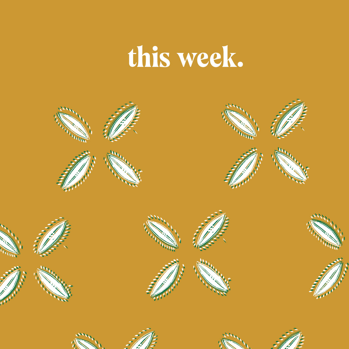Undated Weekly Planner – marigold cowrie