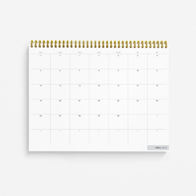 Large Hardcover Top-Bound 2-Year Calendar Book (earth)